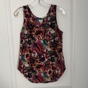 Merona Multicolor Paisley Tank Top